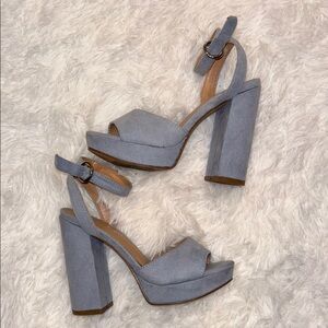 Madden Girl Chic Light Blue Platform Heels